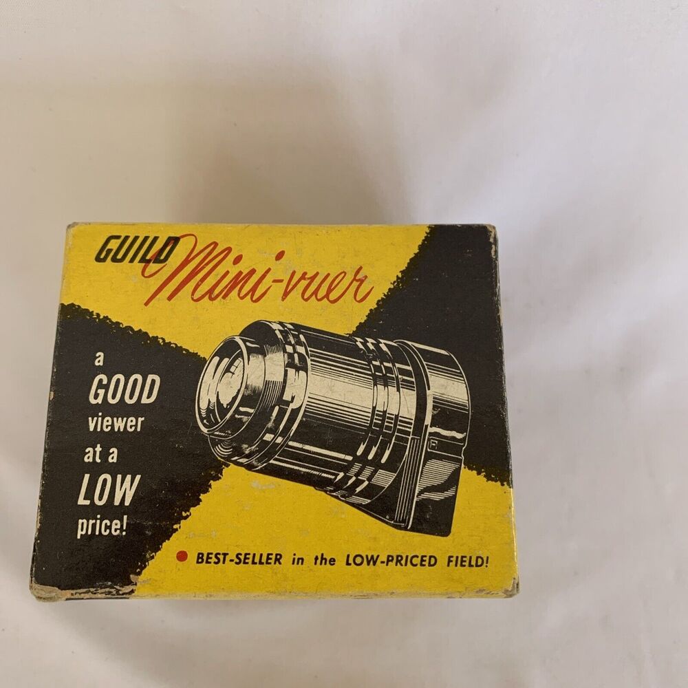 VINTAGE ANTIQUE‎ Guild Mini-Viewer W/ORIG BOX 2" x 2" PHOTO Slides PHOTOGRAPHY